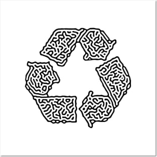 Unique Ethnic Recycle Symbol Posters and Art